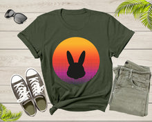 Load image into Gallery viewer, Cute Bunny Rabbit Animal Silhouette at Sunset for Men Women T-Shirt Bunny Lover Gift T Shirt for Men Women Kids Boys Girls Graphic TShirt