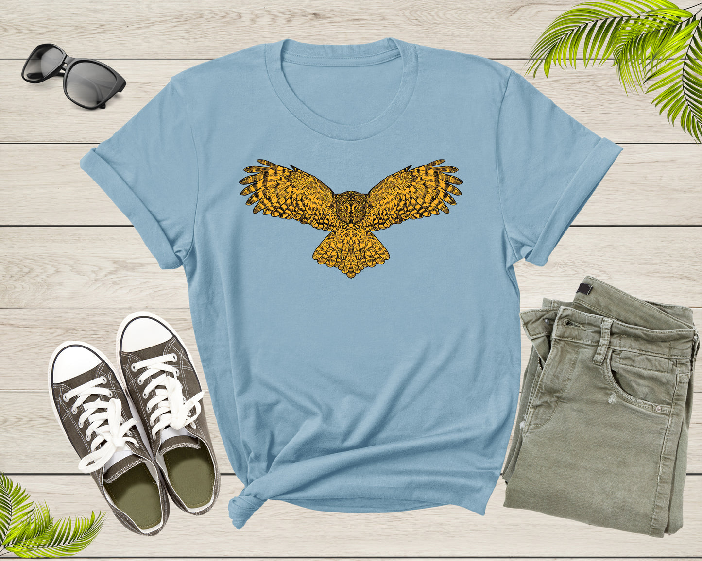 Cute Cool Flying Owl Bird of Night Hooter Owlet Owleez Bird T-Shirt Owl Lover Gift T Shirt for Men Women Kids Boys Girls Graphic Tshirt