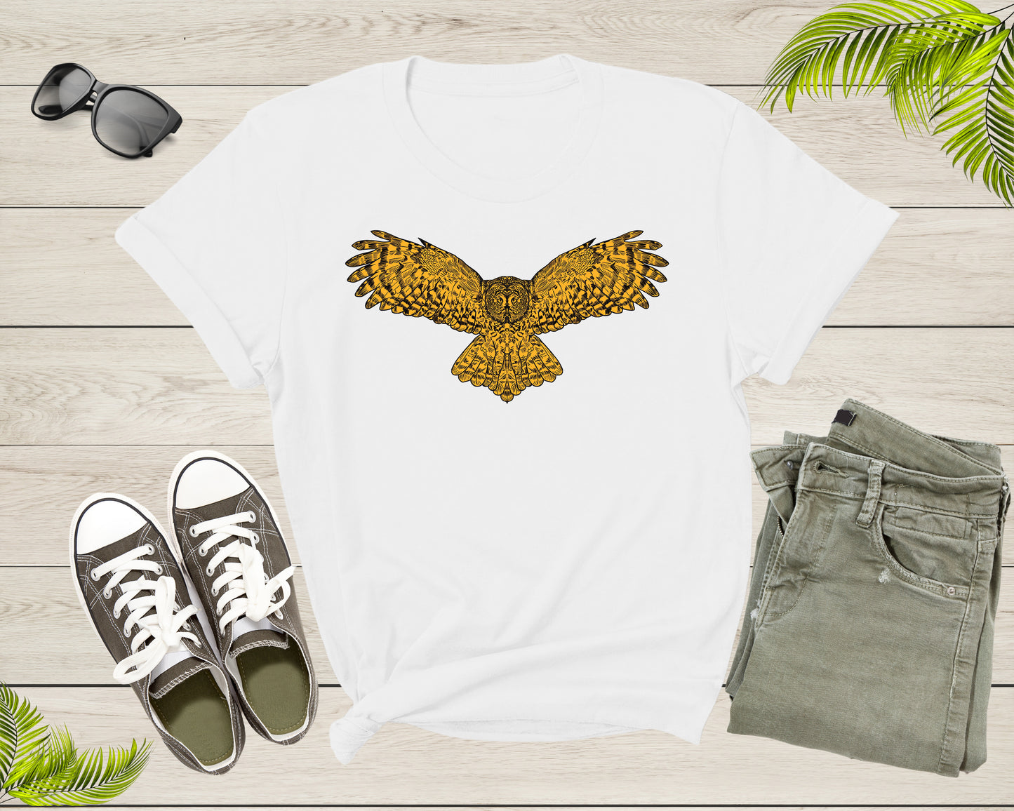 Cute Cool Flying Owl Bird of Night Hooter Owlet Owleez Bird T-Shirt Owl Lover Gift T Shirt for Men Women Kids Boys Girls Graphic Tshirt