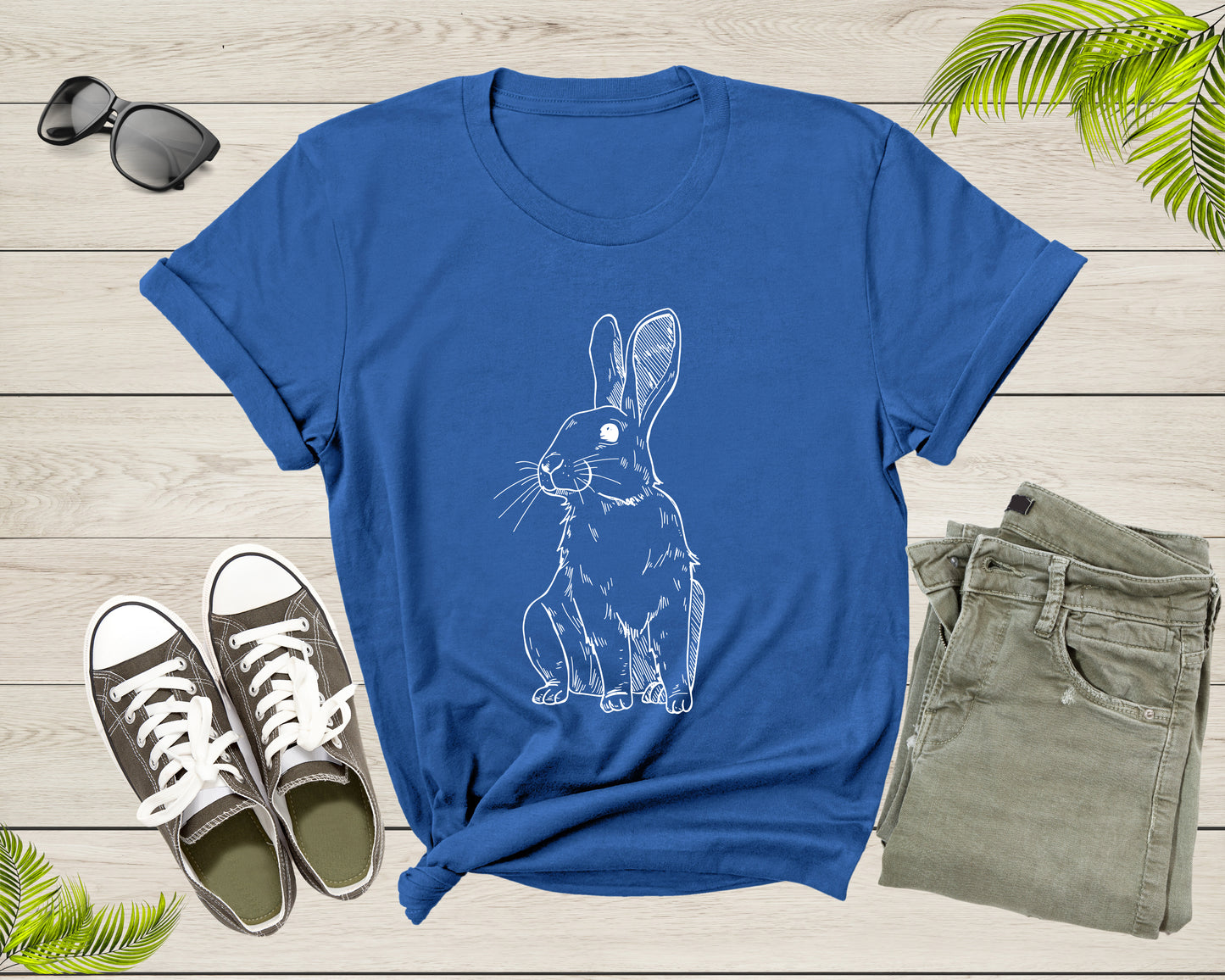 Cute Cuddly Rabbit Pet Animal Hand Dawn Rabbit Silhouette Shirt T-Shirt Bunny Lover Gift T Shirt for Men Women Kids Boys Kids Graphic Tshirt