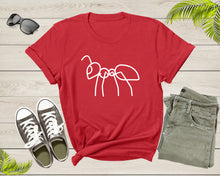 Load image into Gallery viewer, Cute Fire Ant Gift Shirt For Mens Womens Kids Red Ant Lover Tshirt Cool Ant Bug Termite Silhouette Graphic Design Print Boys Girls T-shirt