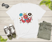 Load image into Gallery viewer, Cute Funky Hipster Cartoon Sea Ocean Octopus with Googles T-Shirt Octopus Lover Gift T Shirt for Men Women Kids Boys Girls Graphic Tshirt