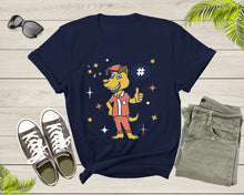 Load image into Gallery viewer, Cute Funky Hipster Goofy Dog Dressed in Cartoon Character T-Shirt Dog Lover Gift T Shirt for Men Women Kids Boys Girls Graphic Tshirt