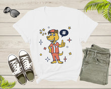 Load image into Gallery viewer, Cute Funky Hipster Goofy Dog Dressed in Cartoon Character T-Shirt Dog Lover Gift T Shirt for Men Women Kids Boys Girls Graphic Tshirt