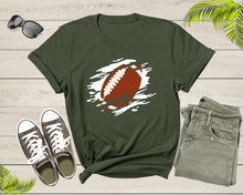 Load image into Gallery viewer, Cool Football Ball Silhouette Football Sports Team Games T-Shirt American Football Lover Gift T Shirt for Men Women Kids Boys Girls