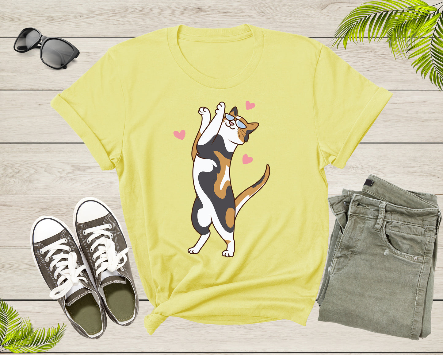 Cute Funny Dancing Cat Kitty Kitten Music Note For Men Women T-shirt Cat Lover Funny Cat Shirt Cat Lover Cat Owner Gift Pet Lover Shirt
