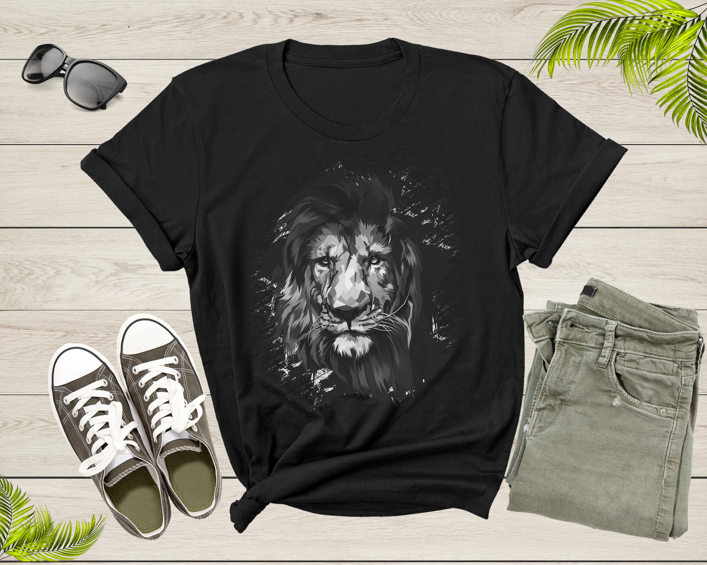 Cool Forest King Lion Saharan African Animal Zoo Lion T-Shirt Lion Animal Gift T Shirt for Men Women Kids Boys Girls King Lion Tshirt