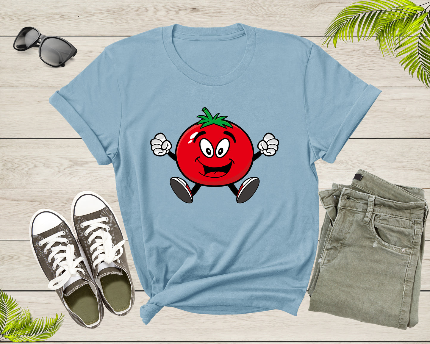 Cool Funny Happy Ripe Red Tomato Fruit for Men Women Kids T-Shirt Tomato T Shirt Gift for Men Women Kids Boys Girls Tomato Fruit TShirt
