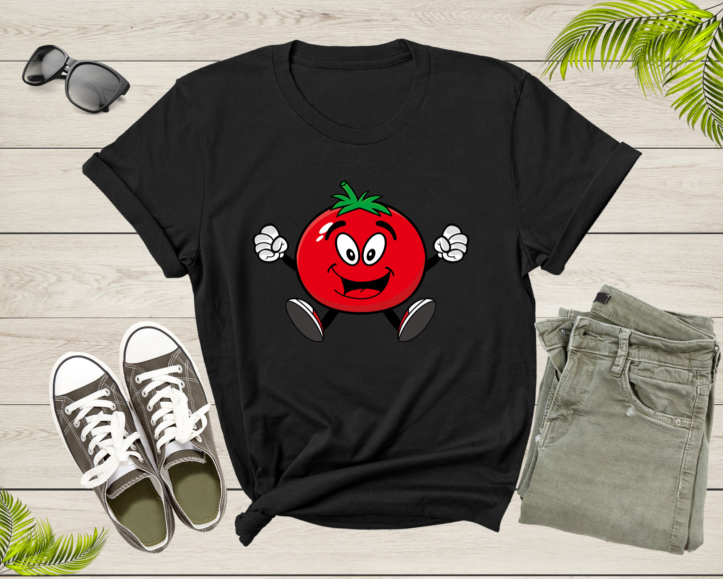 Cool Funny Happy Ripe Red Tomato Fruit for Men Women Kids T-Shirt Tomato T Shirt Gift for Men Women Kids Boys Girls Tomato Fruit TShirt