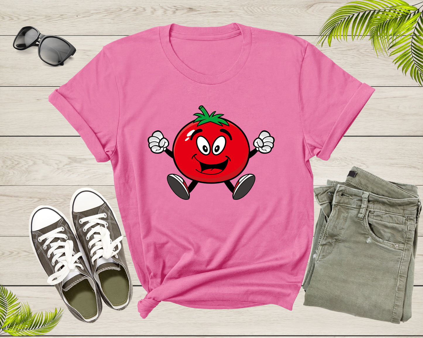 Cool Funny Happy Ripe Red Tomato Fruit for Men Women Kids T-Shirt Tomato T Shirt Gift for Men Women Kids Boys Girls Tomato Fruit TShirt