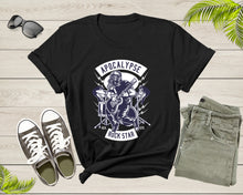 Load image into Gallery viewer, Apocalypse Rock Star Guitarist Musician Guitar Player Rocker T-shirt Rocker Shirt Rock N Roll Guitar Shirt Gift Heavy Metal Rocker Shirt