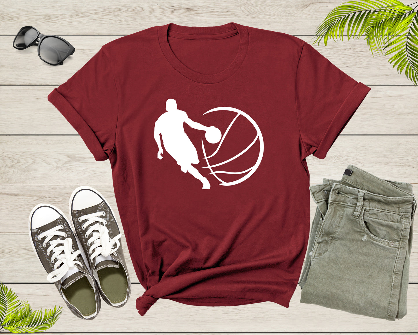 Cool Basketball Player Shirt For Men Women Boys Girls Basketball Lover Gift Idea Tshirt Basketball Birthday Present Gift Dad Mom T-shirt