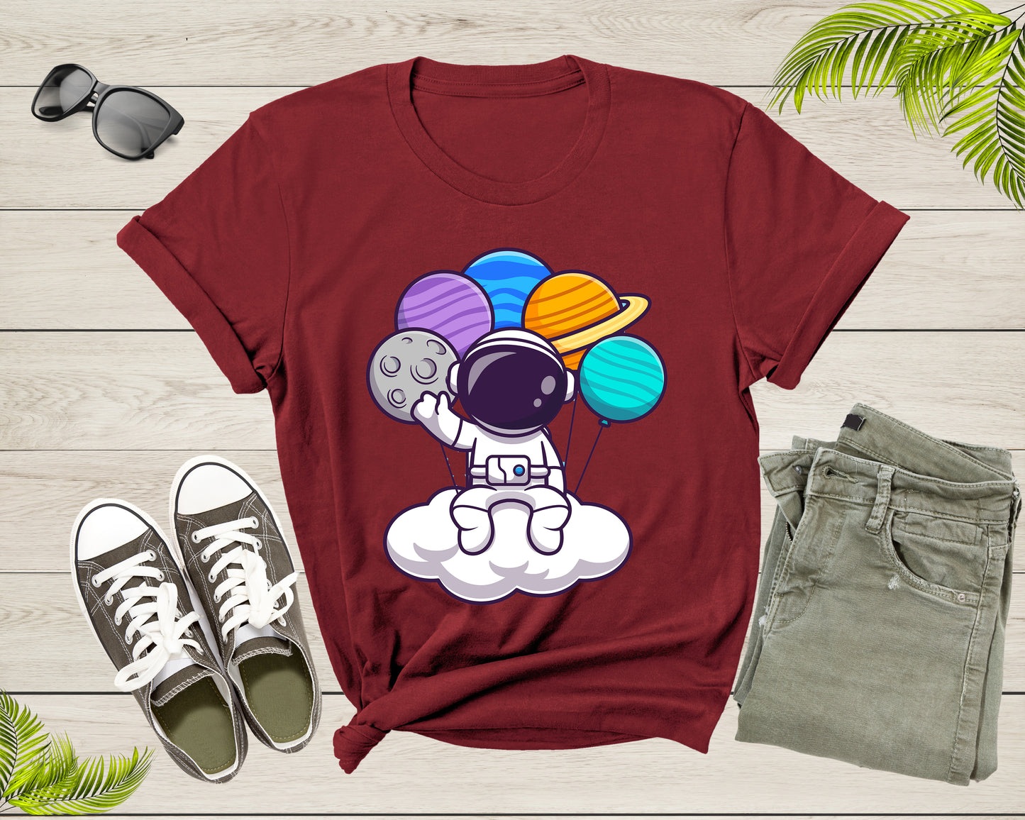 Astronaut Space Lovers Gift Astronaut Spaceman Graphic Design Adult Men Women Kids Boys Girls Shirt Astronaut Birthday Present T-shirt