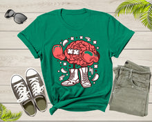 Load image into Gallery viewer, Boxer Brain Tshirt Fighter Boxing with Gloves and Shoes Men Women T-Shirt Boxing Lover Gift for Men Women Kids Teens Boys Girls Shirt