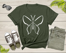 Load image into Gallery viewer, Aesthetic Butterfly Shirt For Adult Men Women Kids Teen Junior Girls Boys Youth Tshirt Cute Butterfly Birthday Gift Present Dad Mom T-shirt