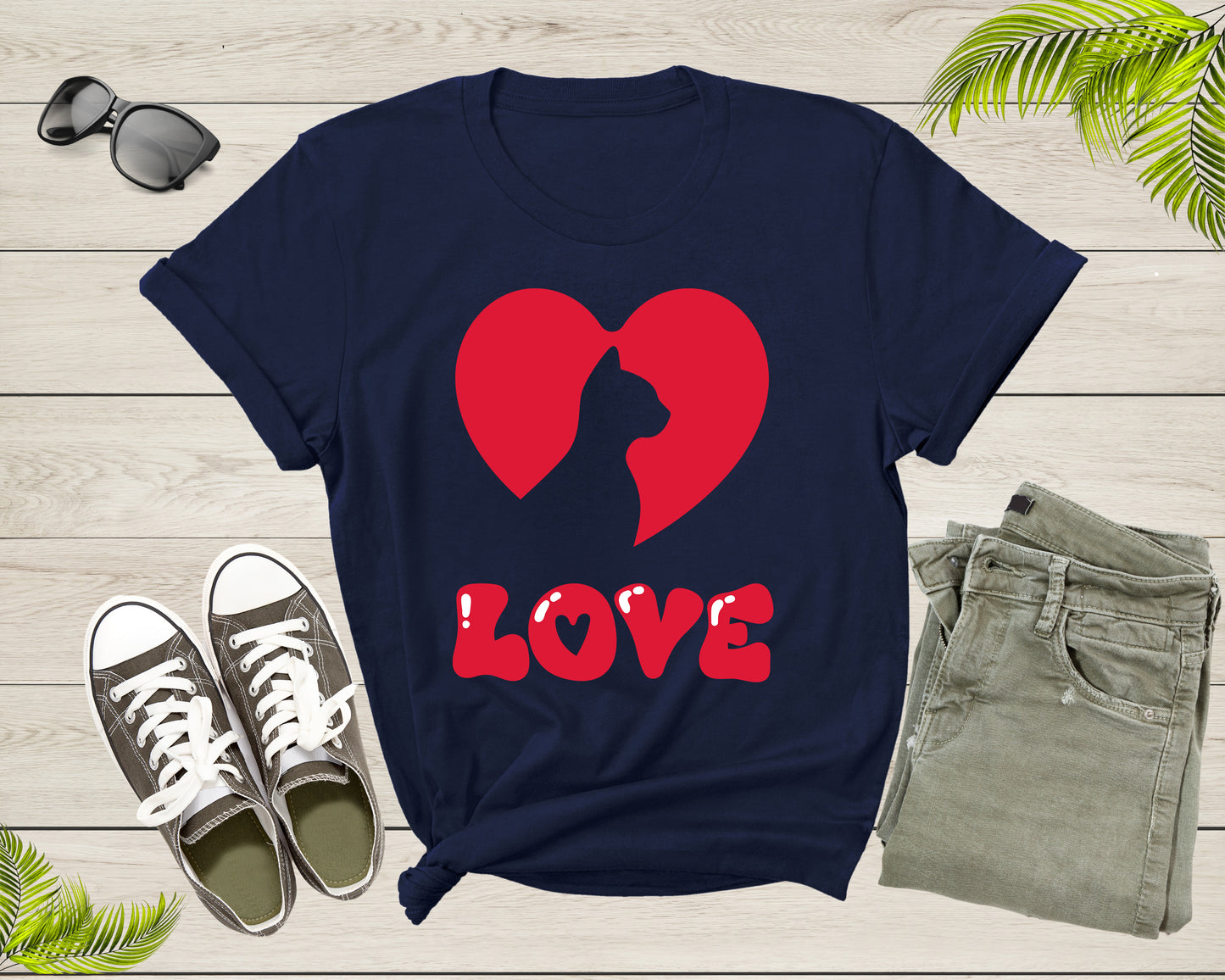 Cat Kitten Animal Lover Red Heart Love Like Pet Sweet Cat T-shirt Cat Kitten Shirt Men Women Kids Boys Girls Teens Cute Cat Graphic Tshirt