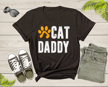Load image into Gallery viewer, Cat Daddy Happy Birthday Step Dad Fathers Day Gift Cat Lover Shirt Cat Dad Gift Animal Lover Tshirt Best Gift For Dad Cat Father T-Shirt