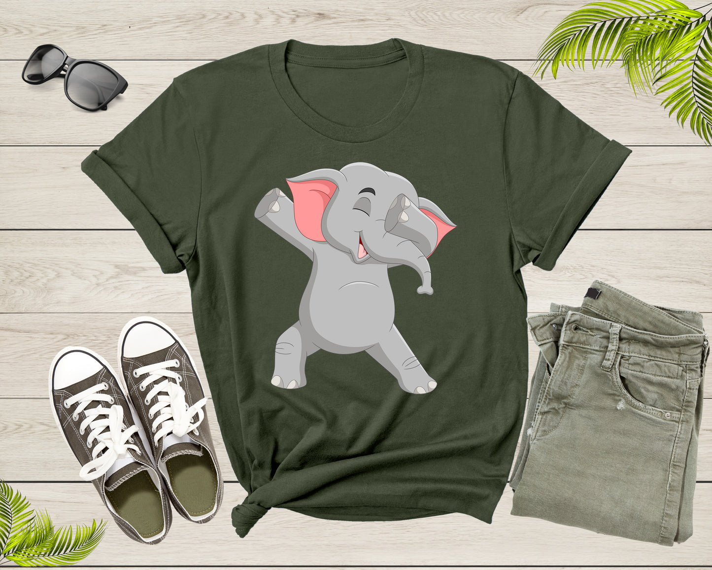 Cool Dabbing Dancing Elephant for Men Women Kids Boys Girls T-Shirt Dabbing Elephant Shirt for Men Women Kids Boys Girls Teens Gift Tshirt