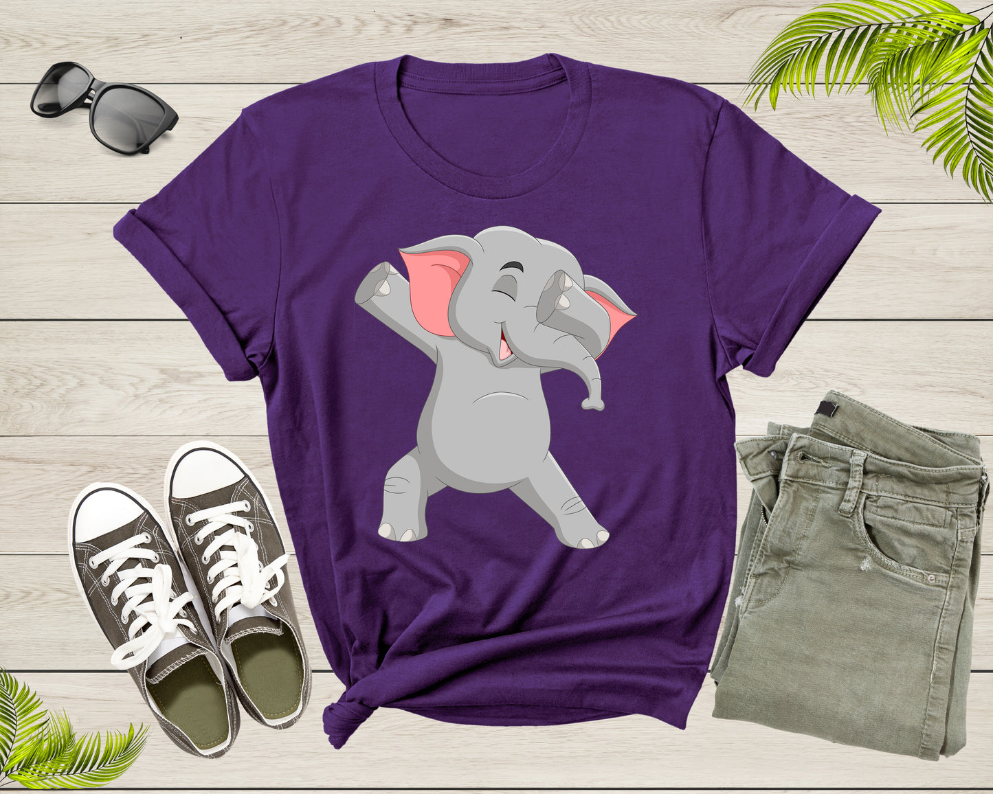 Cool Dabbing Dancing Elephant for Men Women Kids Boys Girls T-Shirt Dabbing Elephant Shirt for Men Women Kids Boys Girls Teens Gift Tshirt