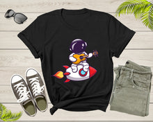 Load image into Gallery viewer, Astronaut Space Lovers Gift Guitarist Spaceman Graphic Rocket Adult Men Women Kids Boys Girls Shirt Astronaut Birthday Present T-shirt