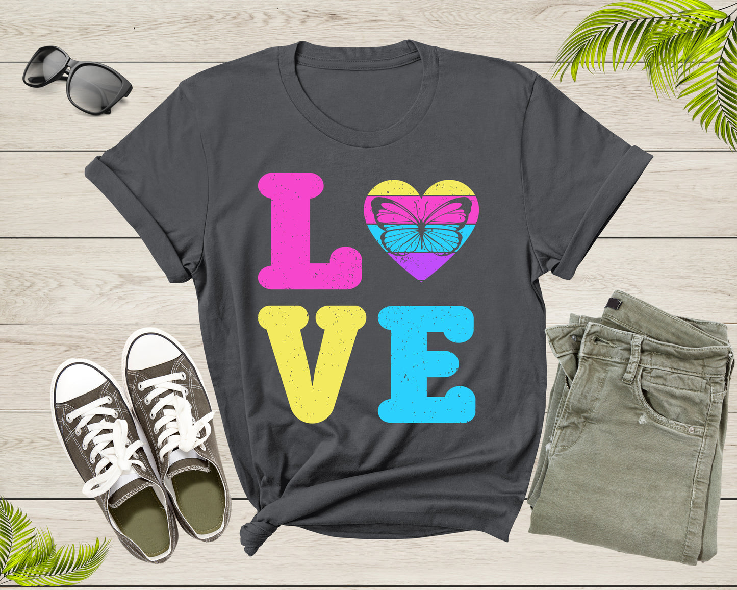 Butterfly Lovers Botanical Gift for Women Girl Mom Sister T-Shirt Vintage Butterfly Shirt Butterfly Lover Cute Butterfly Insect Gift