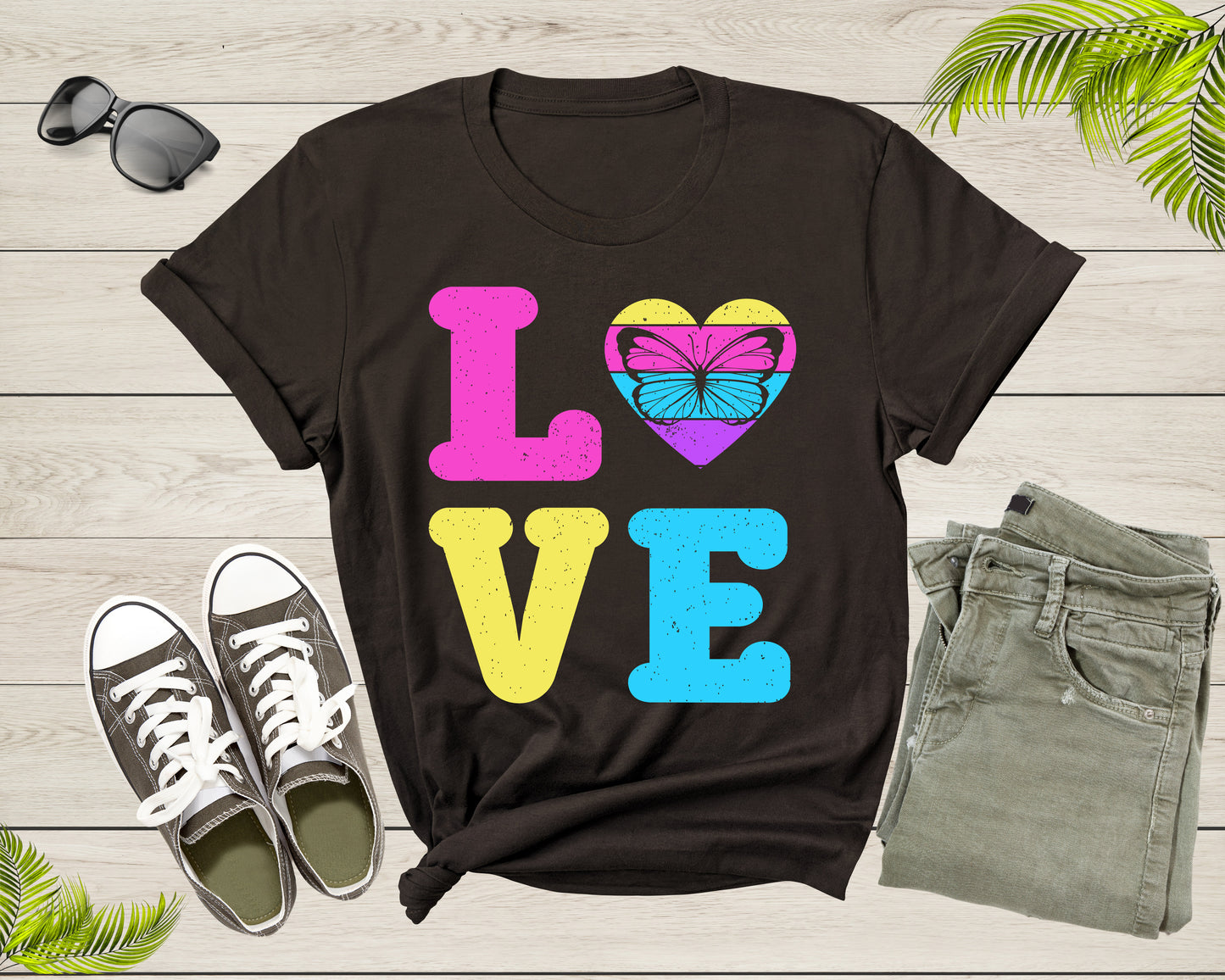 Butterfly Lovers Botanical Gift for Women Girl Mom Sister T-Shirt Vintage Butterfly Shirt Butterfly Lover Cute Butterfly Insect Gift