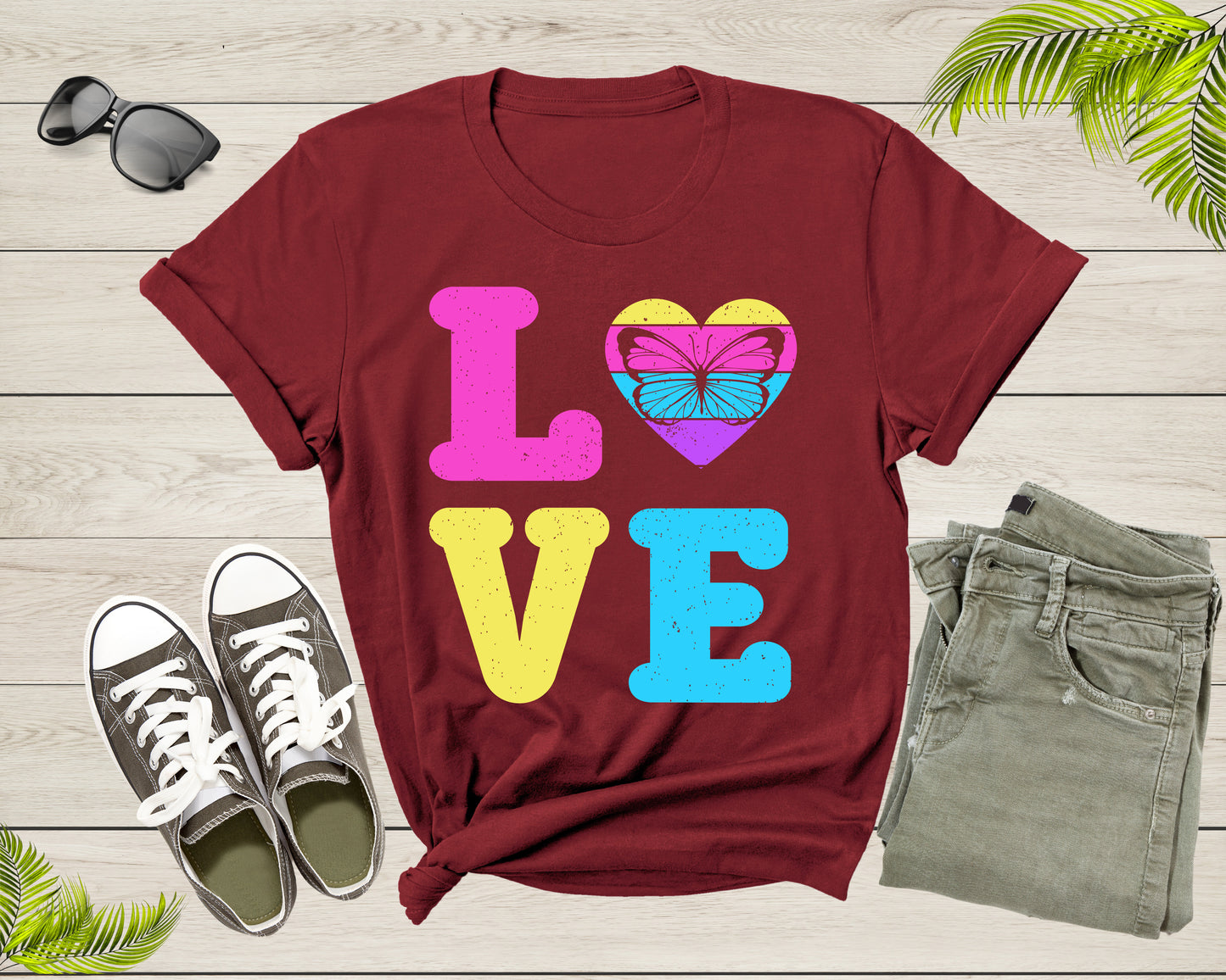 Butterfly Lovers Botanical Gift for Women Girl Mom Sister T-Shirt Vintage Butterfly Shirt Butterfly Lover Cute Butterfly Insect Gift