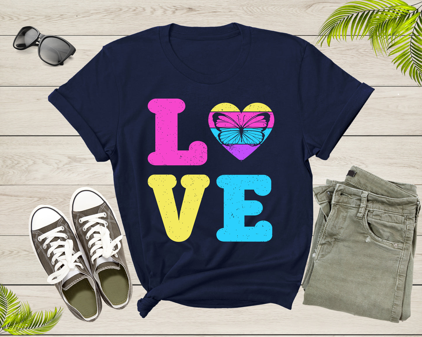 Butterfly Lovers Botanical Gift for Women Girl Mom Sister T-Shirt Vintage Butterfly Shirt Butterfly Lover Cute Butterfly Insect Gift