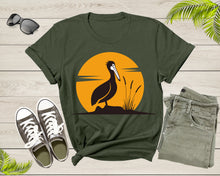Load image into Gallery viewer, Cool Cute Pelican Bird Animal Sunset Nature For Men Women Kids T-shirt Vintage Retro Pelican Print Shirt Outfit Youth Graphic Design Tshirt