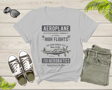 Load image into Gallery viewer, Aeroplane Airplane Aviation Sky Riders Aerobatics Plane Fly T-shirt Plane Airplane Shirt Pilot Aviation Shirt Gift For Pilot Aviation Gift
