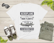 Load image into Gallery viewer, Aeroplane Airplane Aviation Sky Riders Aerobatics Plane Fly T-shirt Plane Airplane Shirt Pilot Aviation Shirt Gift For Pilot Aviation Gift