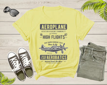 Load image into Gallery viewer, Aeroplane Airplane Aviation Sky Riders Aerobatics Plane Fly T-shirt Plane Airplane Shirt Pilot Aviation Shirt Gift For Pilot Aviation Gift