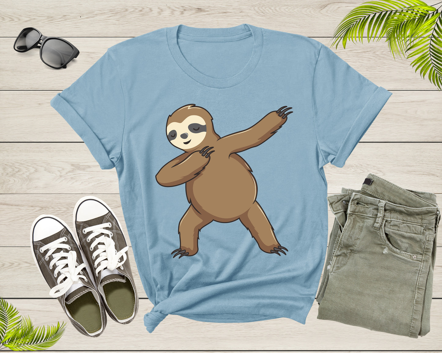 Cool Dabbing Dancing Lazy Sloth for Men Women Kids Boys Girl T-Shirt Sloth Animal Shirt for Men Women Kids Boys Girls Teens Gift Tshirt
