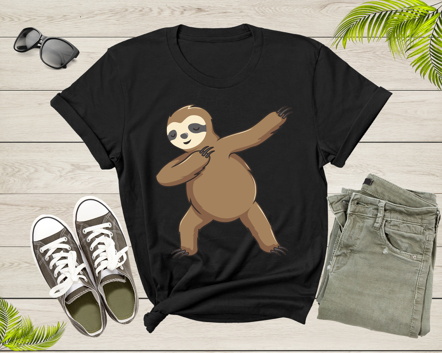 Cool Dabbing Dancing Lazy Sloth for Men Women Kids Boys Girl T-Shirt Sloth Animal Shirt for Men Women Kids Boys Girls Teens Gift Tshirt