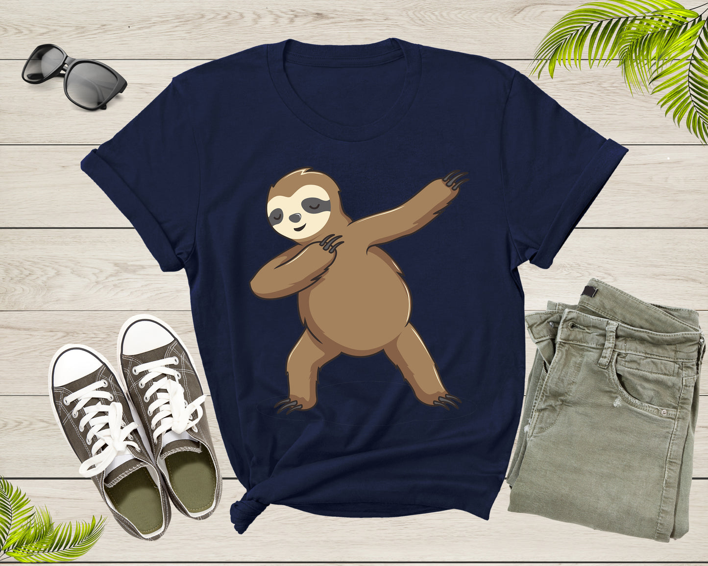Cool Dabbing Dancing Lazy Sloth for Men Women Kids Boys Girl T-Shirt Sloth Animal Shirt for Men Women Kids Boys Girls Teens Gift Tshirt