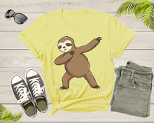 Load image into Gallery viewer, Cool Dabbing Dancing Lazy Sloth for Men Women Kids Boys Girl T-Shirt Sloth Animal Shirt for Men Women Kids Boys Girls Teens Gift Tshirt