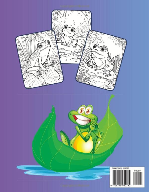 Cute Toad Coloring Book Frog Coloring Book For Adult And Kids Animal Habitat Coloring Jungle Animal Coloring Wild Life Animal Coloring Book