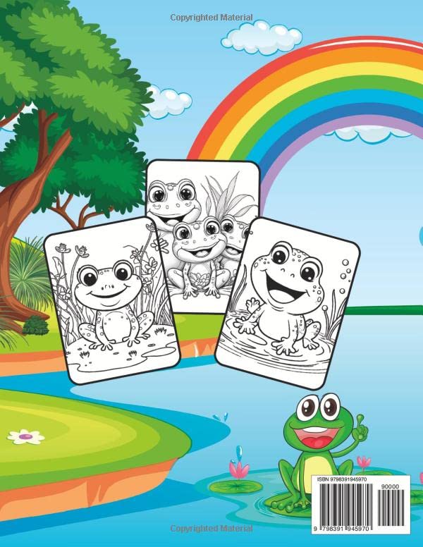 Cute Toad Coloring Book Frog Coloring Book For Adult And Kids Animal Habitat Coloring Jungle Animal Coloring Wild Life Animal Coloring Book