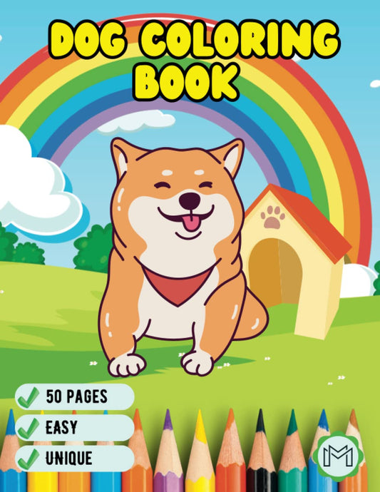 Dog Puppy Coloring Book Coloring Pages For Kids Adults Girls Boys Teens Dogs Puppy Animal Coloring Pages Kids Easy Simple Activity Coloring