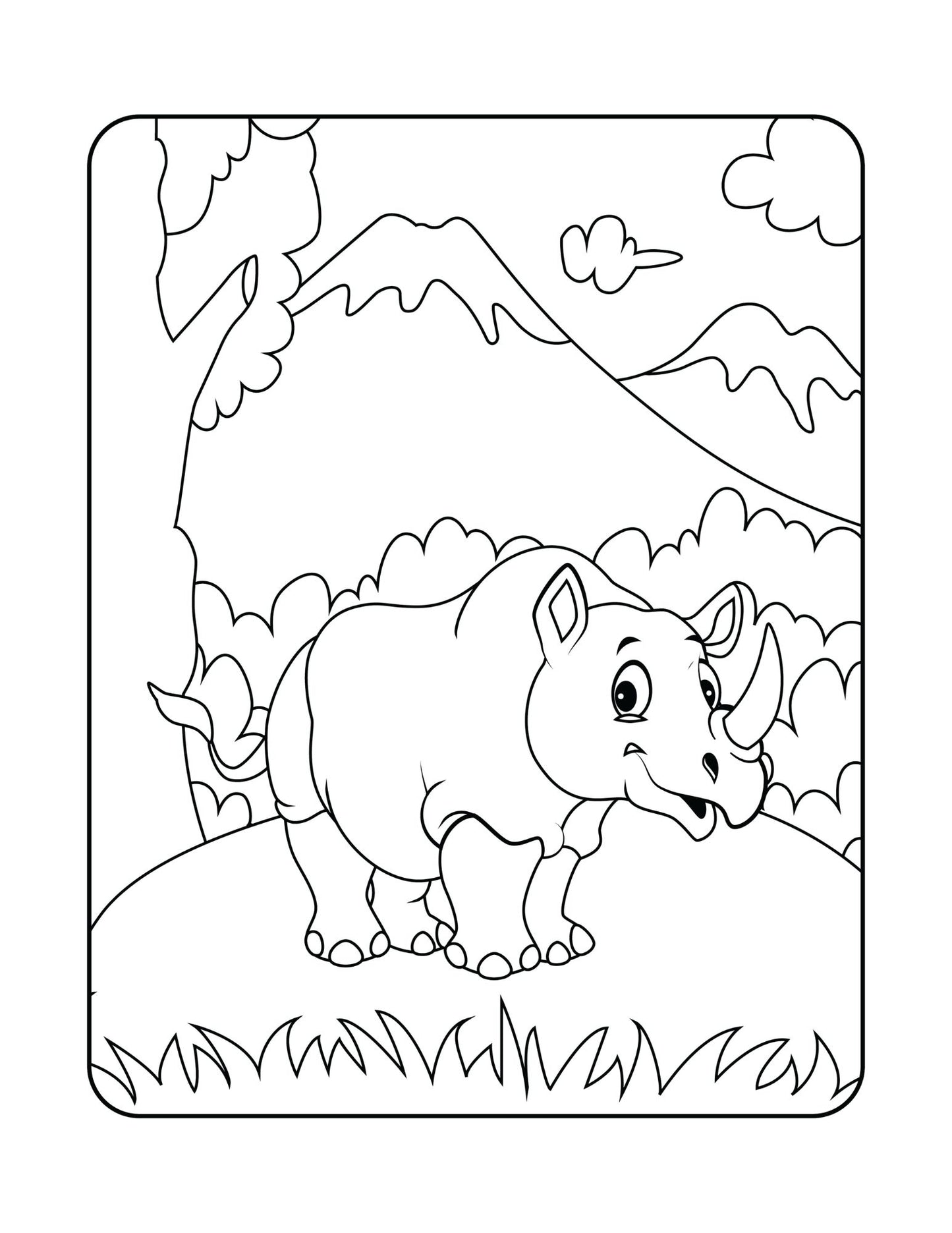 Happy Wild Animals Coloring Book For Kids Adults Zoo Animal Coloring Book 50 Jungle Animals Coloring Book Wild Animals Adult Coloring Book
