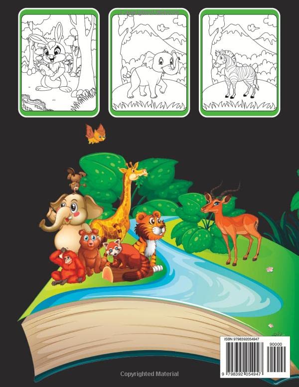Happy Wild Animals Coloring Book For Kids Adults Zoo Animal Coloring Book 50 Jungle Animals Coloring Book Wild Animals Adult Coloring Book