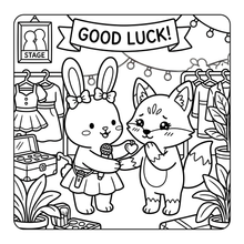 Load image into Gallery viewer, Cozy Pop Star Animal Coloring Book for Adults Kids Boys Girls Teens Bold and Easy Cool Pop Star Singer Animal Coloring Sheets for Children
