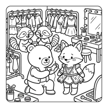 Load image into Gallery viewer, Cozy Pop Star Animal Coloring Book for Adults Kids Boys Girls Teens Bold and Easy Cool Pop Star Singer Animal Coloring Sheets for Children
