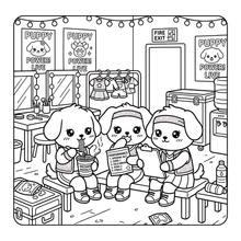 Load image into Gallery viewer, Cozy Pop Star Animal Coloring Book for Adults Kids Boys Girls Teens Bold and Easy Cool Pop Star Singer Animal Coloring Sheets for Children
