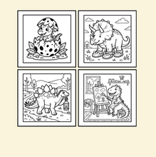 Load image into Gallery viewer, Cute Dinosaur Coloring Book Gift for Adults Kids Men Women Boys Girls Teens: Single Sided Dino Coloring Activity Sheets Book for Children
