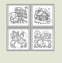 Load image into Gallery viewer, Stress Relief Relaxation Coloring Book Gift for Adults Kids Men Women Boys Girls Teens Single Sided Cozy Places Bold Easy Coloring Book
