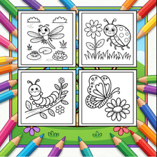 Load image into Gallery viewer, Funny Cute Bugs and Insects Coloring Book for Adults Men Women Kids Boys Girls Toddlers Teens Stress Relief Relaxation Coloring Book
