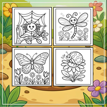 Load image into Gallery viewer, Funny Cute Bugs and Insects Coloring Book for Adults Men Women Kids Boys Girls Toddlers Teens Stress Relief Relaxation Coloring Book

