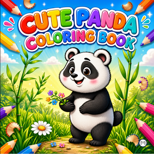 Cute Cozy Panda Bear Animal Coloring Book Gift for Adults Kids Boys Girls Teens: Single Sided Bold and Easy Cool Panda Bear Coloring Book