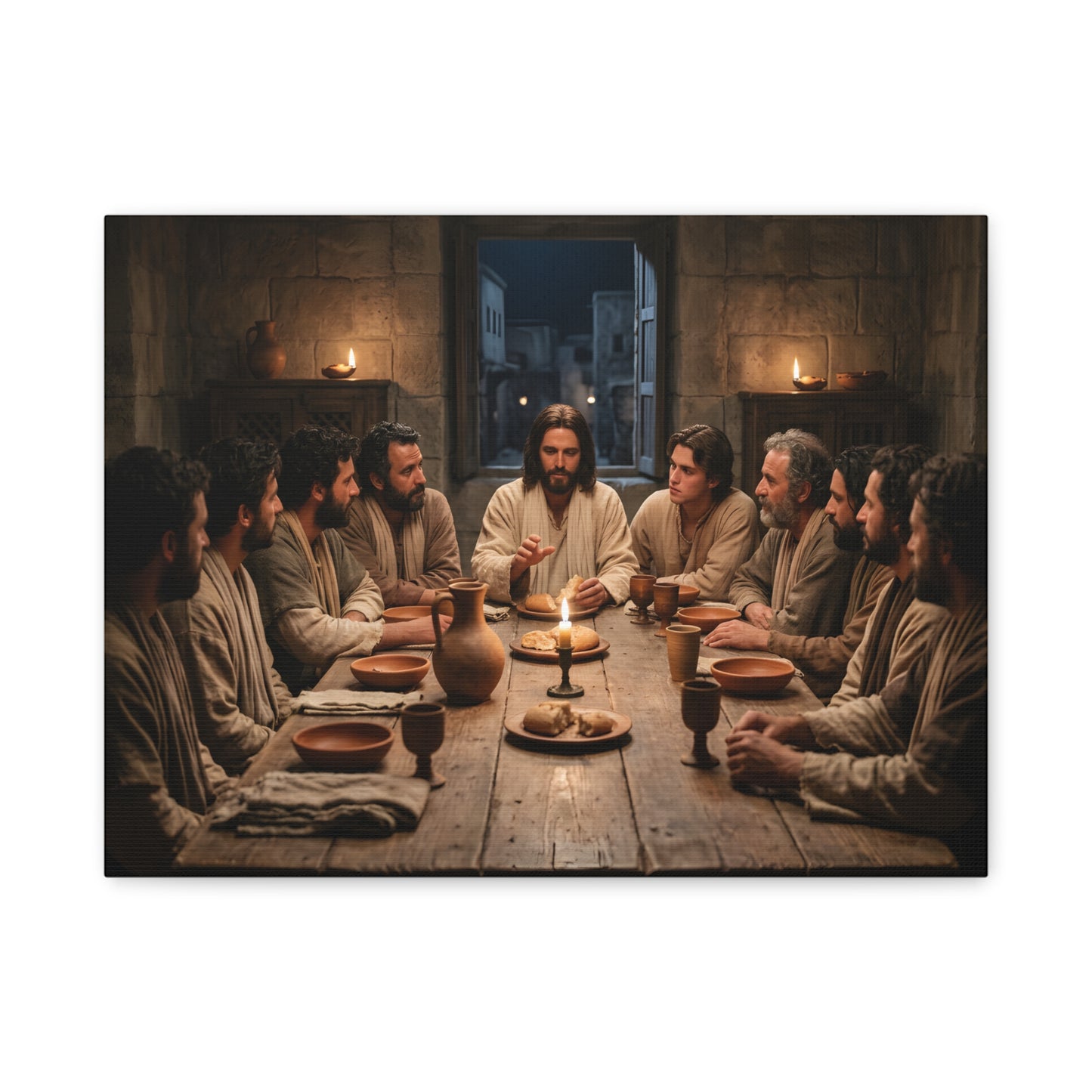 Cool Last Supper Canvas Wall Art Print Large Religious Biblical Faith Home Decor Christian Wall Art Ready to Hang for Living Room